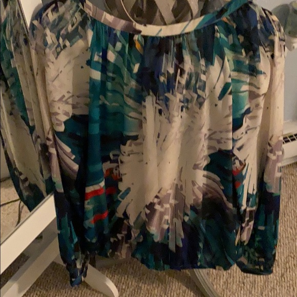 Blouse, multicolored fall colors. - Picture 7 of 7